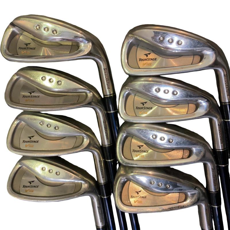 【中古】 ブリヂストン TOURSTAGE ViQ(2006)  8S アイアン書き割り IR TSI-50 α (フレックスR) メンズ 成人男性用 右利き 右用 C序列付ける ゴルフ野球クラブ
