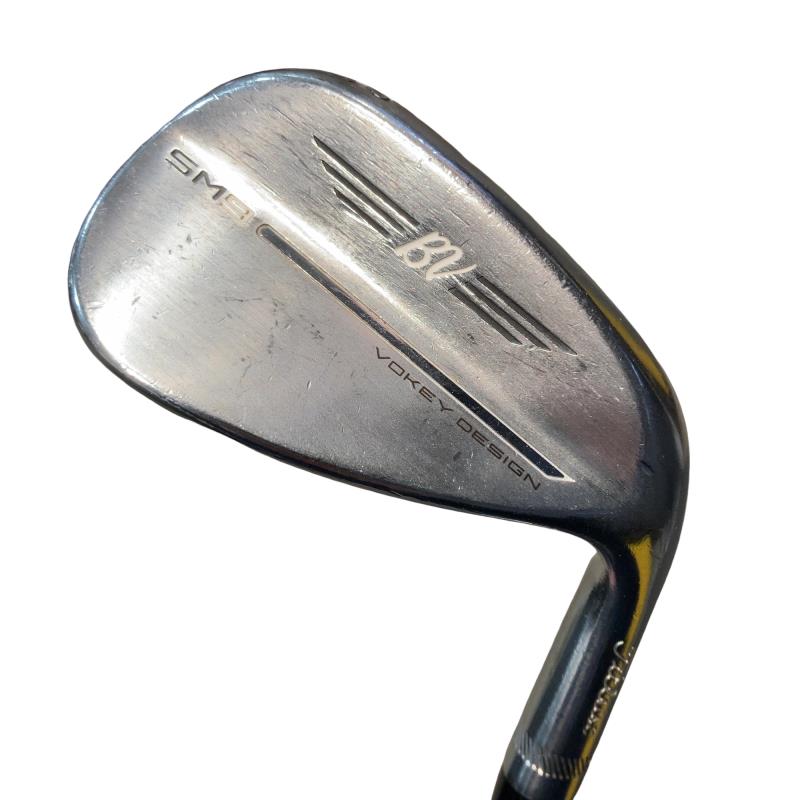 【中古】 タイトリスト VOKEY SPIN MILLED SM9 ツアークロム 52°/12°F ウェッジ WG 純正特注シャフト (フレックスS) メンズ 男性用 右利き 右用 Cランク ゴルフクラブ