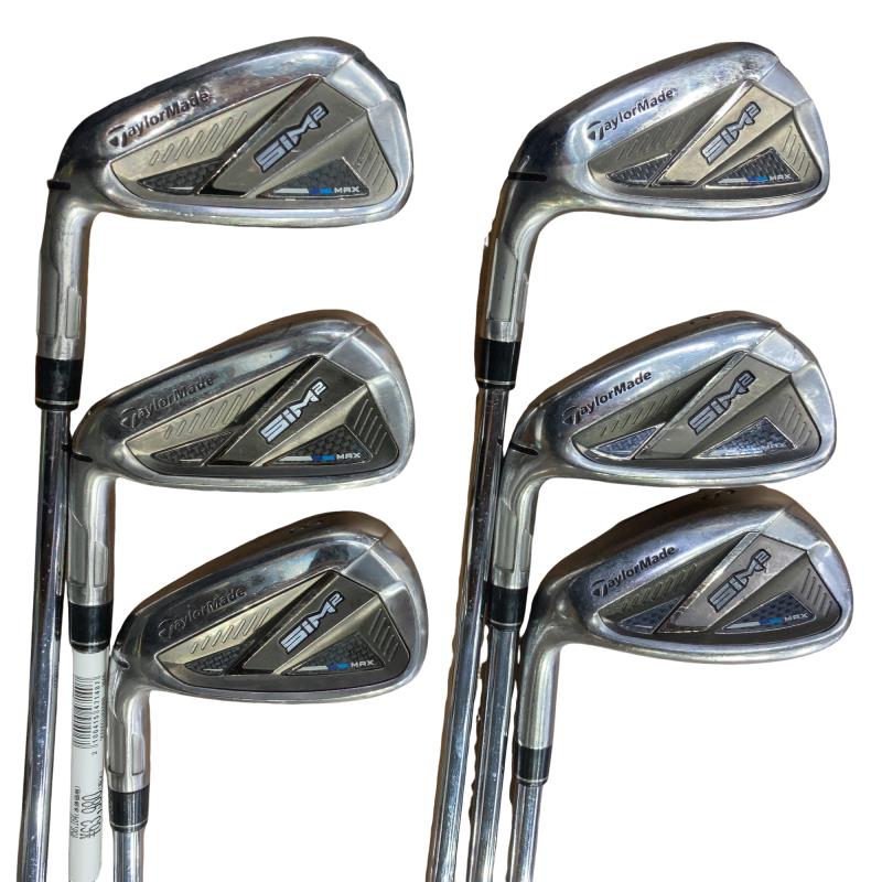 【中古】 仕立て屋お手伝いさん SIM2 MAX  7S レフティ アイアン仕掛ける IR KBS MAX MT85 JP (フレックスS) メンズ 成人男性用 左ぎっちょ レフティ 左用 C価値づける ゴルフ野球クラブ