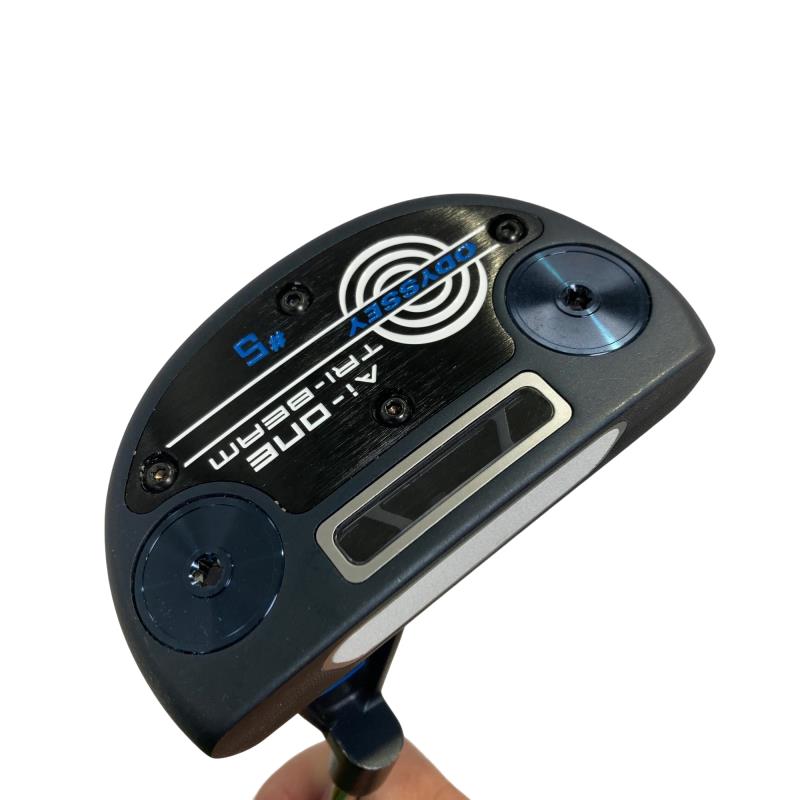 【中古】 オデッセイ Ai-ONE TRI-BEAM #5 33in パター PT STROKE LAB 90 スチール写真 (フレックス余分の物) メンズ 成人男性用 右利き 右用 B序列付ける ゴルフ野球クラブ パター-スポーツ・アウトドア