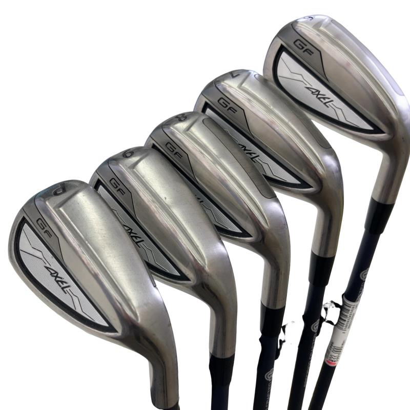 【中古】 つるや AXEL GF 5S アイアンセット IR GF VANQUISH(アイアン) (フレックスR) メンズ 男性用 右利き 右用 Cランク ゴルフクラブ