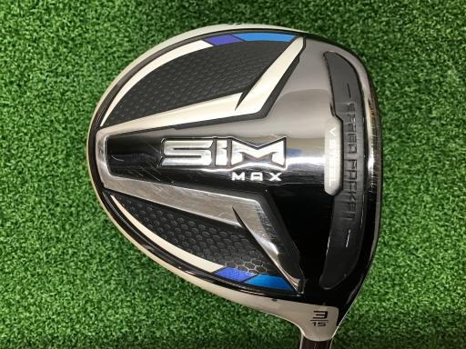【中古】 テーラーメイド SIM MAX 3W フェアウェイウッド FW 純正特注シャフト (フレックスS) メンズ 男性用 右利き 右用 Cランク ゴルフクラブ
