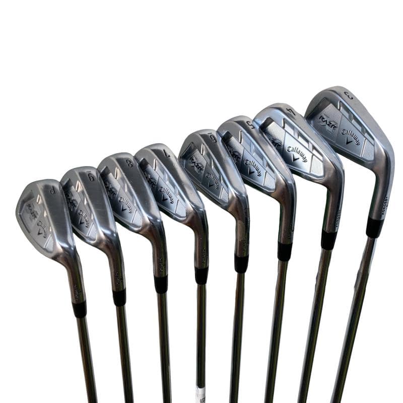 【中古】 キャロウェイ RAZR X FORGED 8S アイアン書き割り IR Dynamic Gold (フレックスS) メンズ 成人男性用 右利き 右用 D序列付ける ゴルフ野球クラブ