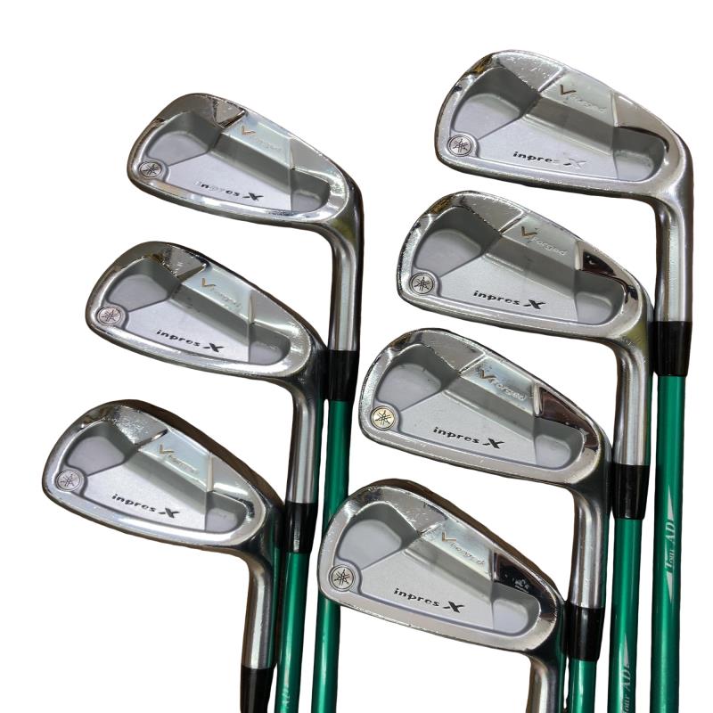 【中古】 ヤマハ inpres X V FORGED 8S アイアン書き割り IR Tour AD AD-75 (フレックスS) メンズ 成人男性用 右利き 右用 D位置づける ゴルフ野球クラブ