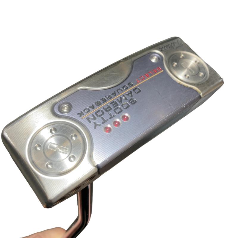 【中古】 タイトリスト SCOTTY CAMERON select SQUAREBACK(2018) 33インチ パター PT スチール (フレックスその他) メンズ 男性用 右利き 右用 Cランク ゴルフクラブ