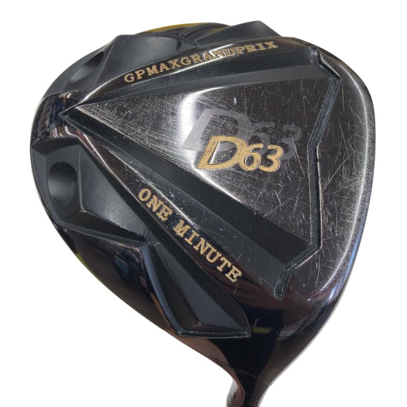 【中古】 グランプリ GP MAX ONE MINUTE D63 1W １番ウッド DR リシャフト (フレックス余分の物) メンズ 成人男性用 右利き 右用 D序列付ける ゴルフ野球クラブ