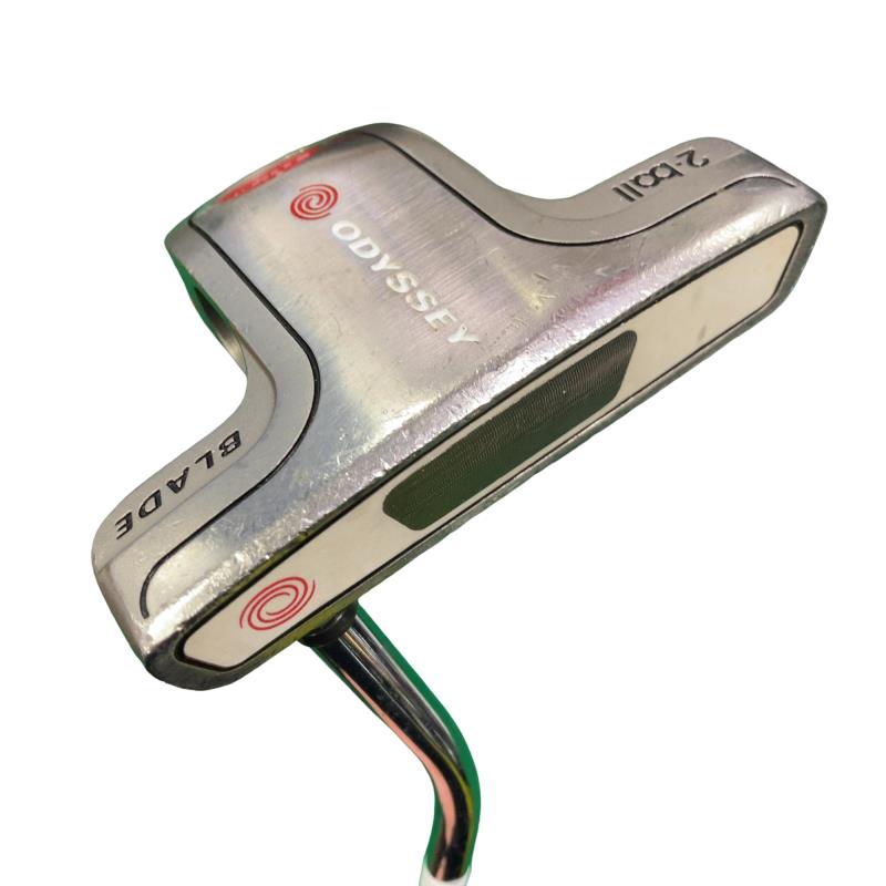 【中古】 オデッセイ WHITE STEEL 2・ball BLADE 34in パター PT スチール写真 (フレックス余分の物) メンズ 成人男性用 右利き 右用 C位置づける ゴルフ野球クラブ