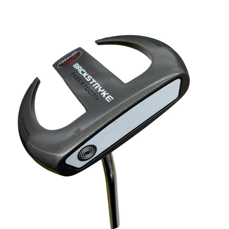 【中古】 オデッセイ BACK STRYKE Sabertooth 34in パター PT スチール写真 (フレックス余分の物) メンズ 成人男性用 右利き 右用 D価値づける ゴルフ野球クラブ