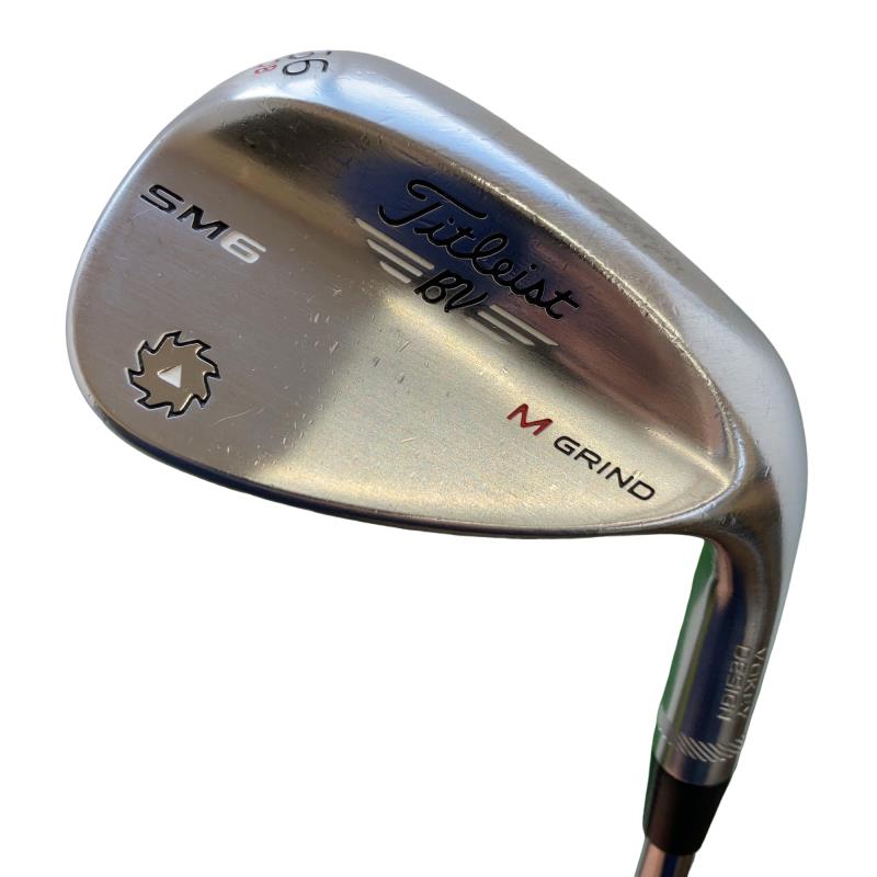 【中古】 タイトリスト VOKEY SPIN MILLED SM6 ツアークロム 56°/08°M ウェッジ WG Dynamic Gold (フレックスS) メンズ 男性用 右利き 右用 Dランク ゴルフクラブ