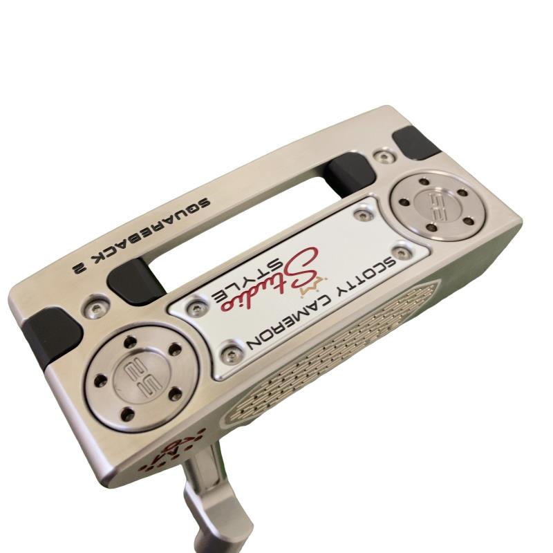 【中古】 タイトリスト SCOTTY CAMERON STUDIO STYLE SQUAREBACK 2 LONG(2025) 38in パター PT スチール写真 (フレックス余分の物) メンズ 成人男性用 右利き 右用 A序列付ける ゴルフ野球クラブ
