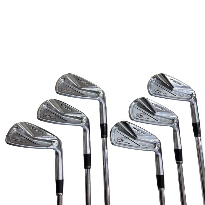 【中古】 ブリヂストン TOURSTAGE X-BLADE 705 TYPE M 6S アイアンセット IR Dynamic Gold (フレックスS) メンズ 男性用 右利き 右用 Dランク ゴルフクラブ