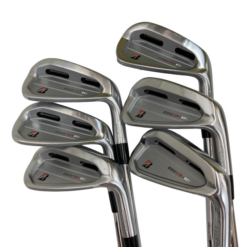 【中古】 ブリヂストン BRIDGESTONE 222CB+ 6S アイアンセット IR 純正特注シャフト (フレックスS) メンズ 男性用 右利き 右用 Cランク ゴルフクラブ
