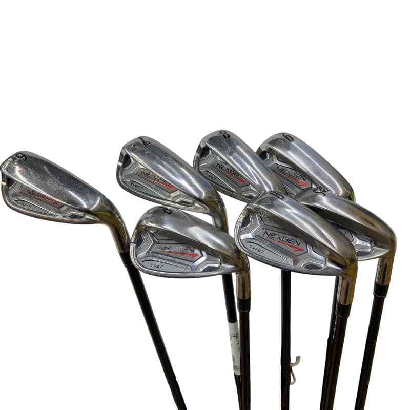 【中古】 ゴルフパートナー NEXGEN(2019) 9S アイアンセット IR NEXGEN E.I.F(BK) JI-895-8 (フレックスその他) メンズ 男性用 右利き 右用 Cランク ゴルフクラブ