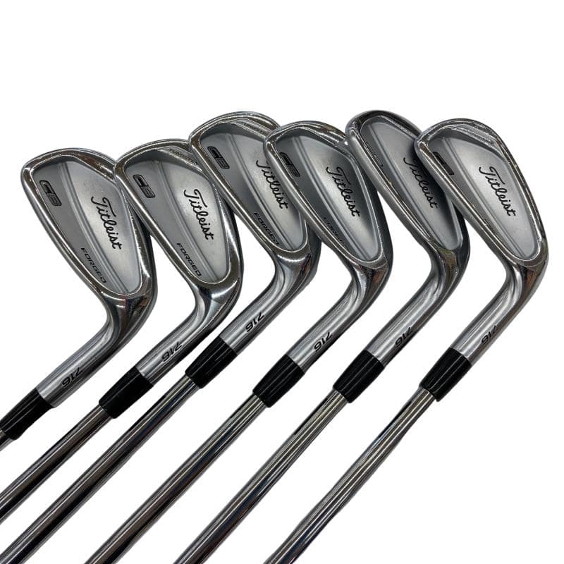 【中古】 タイトリスト Titleist CB 716 6S アイアン仕掛ける IR Dynamic Gold AMT (フレックスS) メンズ 成人男性用 右利き 右用 C価値づける ゴルフ野球クラブ