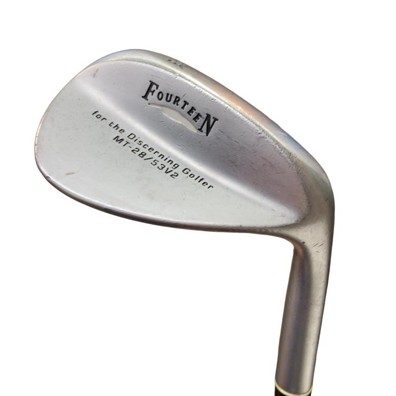【中古】 フォーティーン MT-28 V2(メッキ仕上げ) 53° ウェッジ WG NS PRO 950GH (フレックスR) メンズ 男性用 右利き 右用 Cランク ゴルフクラブ