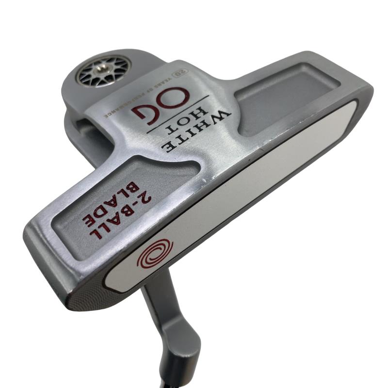 【中古】 オデッセイ WHITE HOT OG 2-BALL BLADE TOUR LINED 33インチ パター PT STROKE LAB (フレックスその他) メンズ 男性用 右利き 右用 Cランク ゴルフクラブ