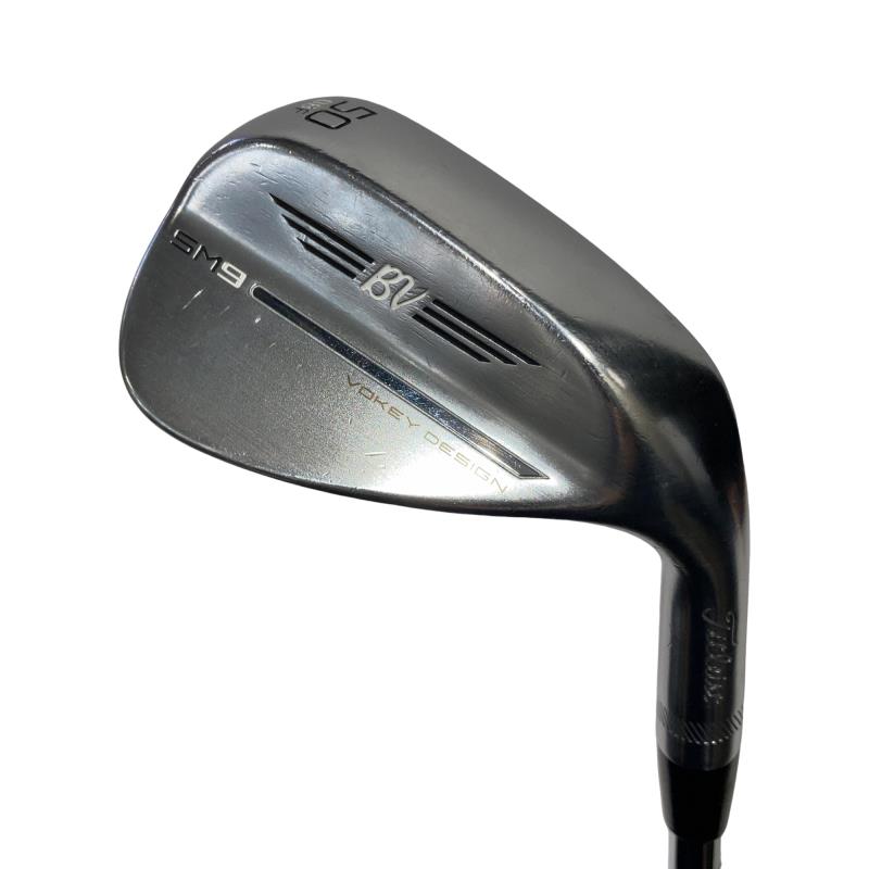 【中古】 タイトリスト VOKEY SPIN MILLED SM9 ツアークロム 50°/08°F ウェッジ WG BV 105 (フレックスその他) メンズ 男性用 右利き 右用 Cランク ゴルフクラブ