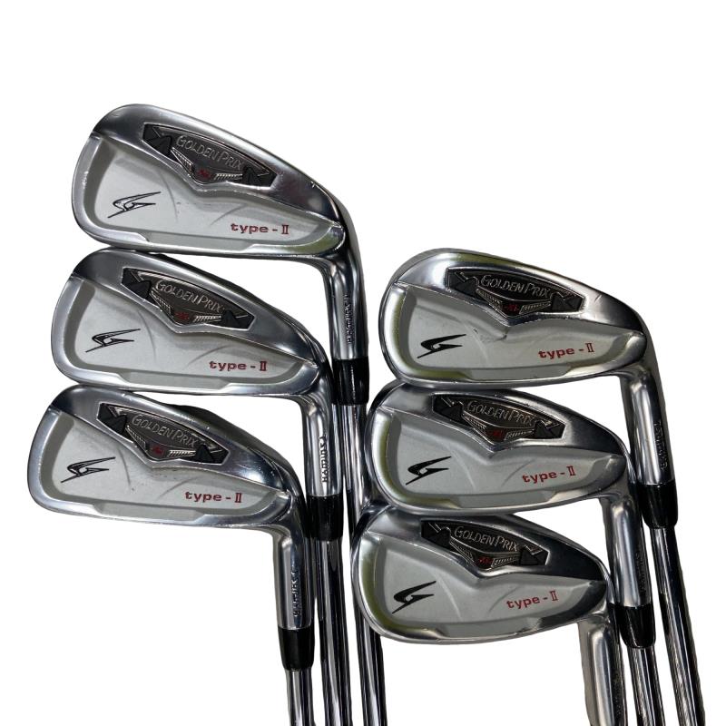 【中古】 つるや GOLDEN PRIX Xi type-II 6S アイアンセット IR リシャフト (フレックスその他) メンズ 男性用 右利き 右用 Cランク ゴルフクラブ