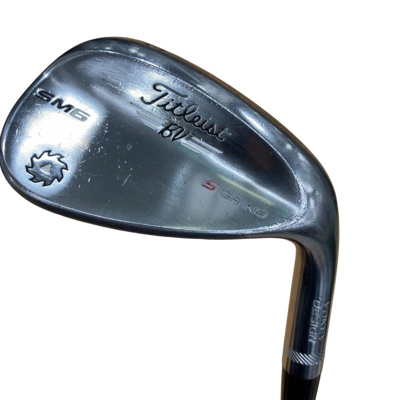 【中古】 タイトリスト VOKEY SPIN MILLED SM6 ツアークロム 56°/10°S ウェッジ WG Dynamic Gold (フレックスS) メンズ 男性用 右利き 右用 Dランク ゴルフクラブ