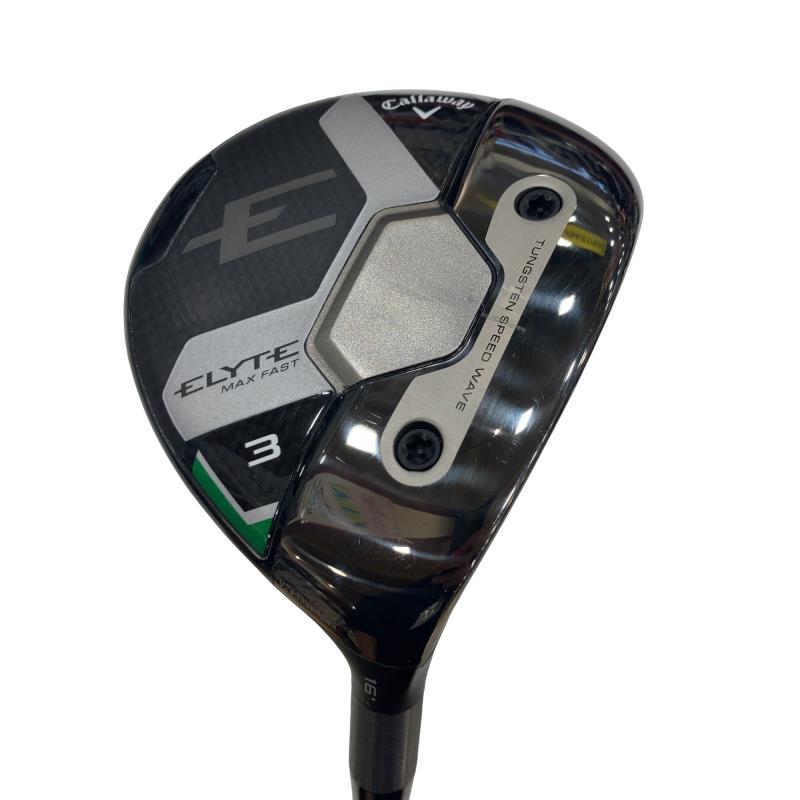 【中古】 キャロウェイ ELYTE MAX FAST 3W フェアウェイウッド FW LIN-Q GREEN 40 for CW(ELYTE FW) (フレックスR) メンズ 男性用 右利き 右用 Bランク ゴルフクラブ
