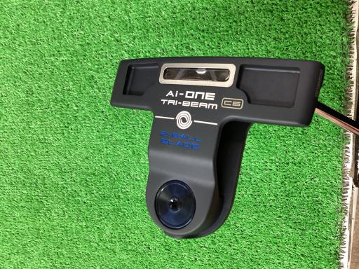 【中古】 オデッセイ Ai-ONE TRI-BEAM 2-BALL BLADE CS 34インチ パター PT STROKE LAB 90 スチール (フレックスその他) メンズ 男性用 右利き 右用 Bランク ゴルフクラブ