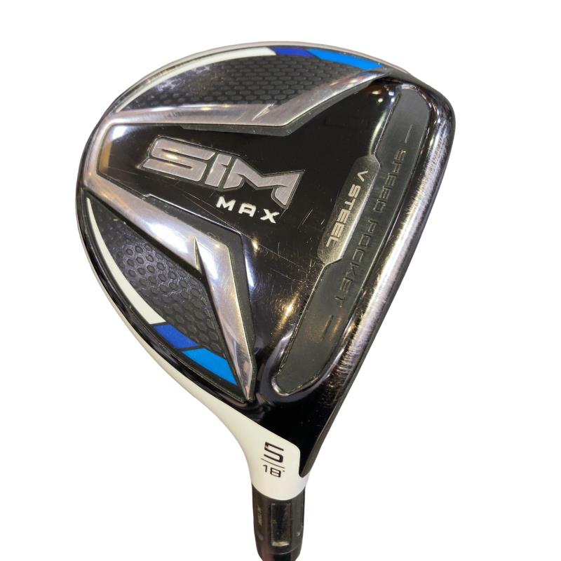 【中古】 テーラーメイド SIM MAX 5W フェアウェイウッド FW TENSEI BLUE TM50(FW) (フレックスR) メンズ 男性用 右利き 右用 Cランク ゴルフクラブ