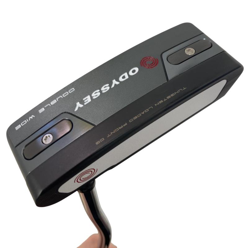 【中古】 オデッセイ TRI-BEAM RED DOUBLE WIDE 34in パター PT STROKE LAB(2023) (フレックス余分の物) メンズ 成人男性用 右利き 右用 B序列付ける ゴルフ野球クラブ