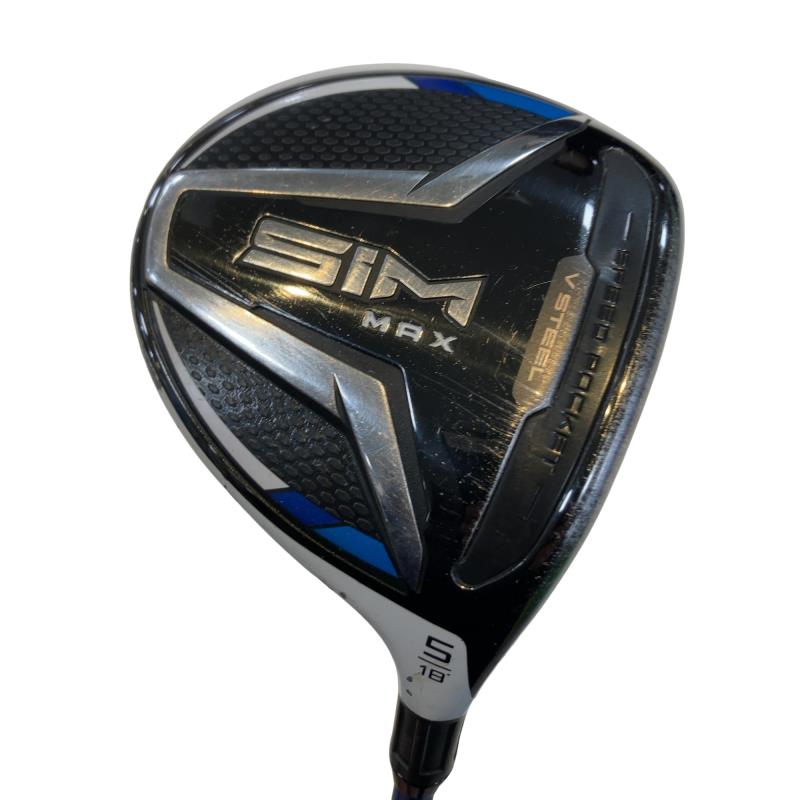 【中古】 テーラーメイド SIM MAX 5W フェアウェイウッド FW リシャフト (フレックスその他) メンズ 男性用 右利き 右用 Cランク ゴルフクラブ