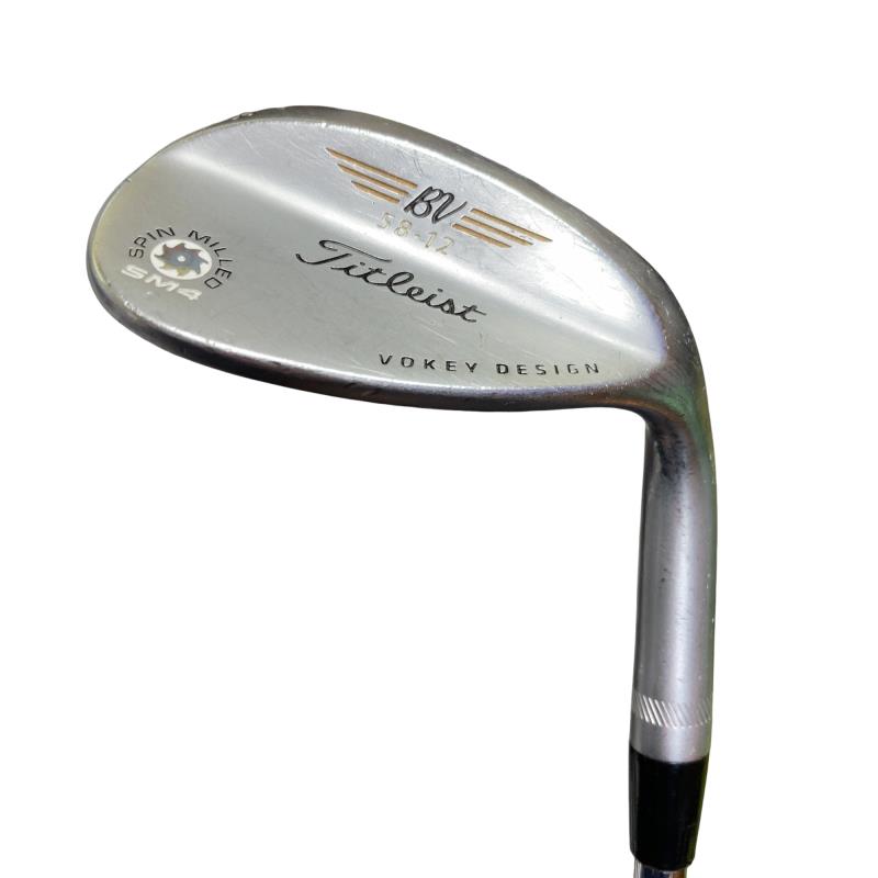 【中古】 タイトリスト VOKEY SPIN MILLED SM4 ツアークロム 58°/12° USA ウェッジ WG Dynamic Gold (フレックスその他) メンズ 男性用 右利き 右用 Cランク ゴルフクラブ