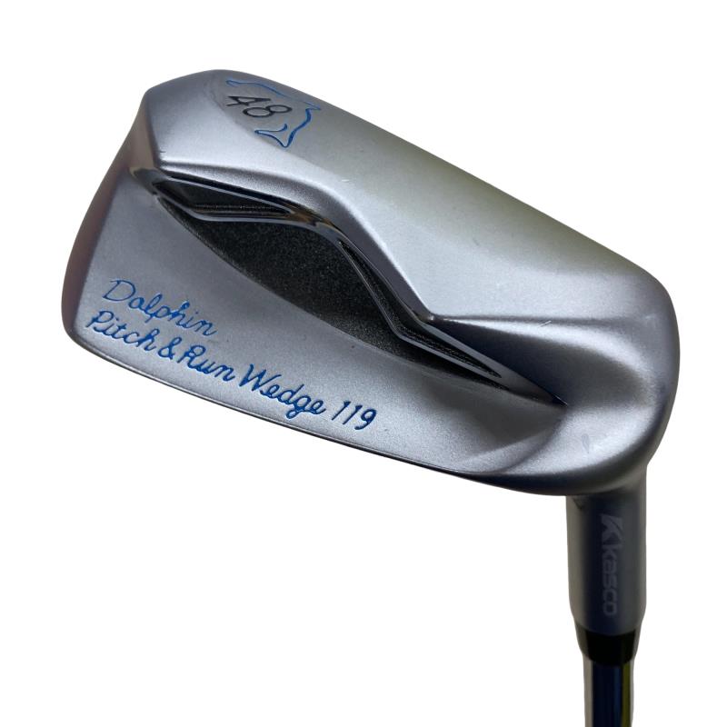 【中古】 キャスコ Dolphin Pitch＆Run Wedge DPW-119 48° 34in(ジャンボグリップ) ウェッジ WG Dolphin 目あたらしいスチール写真 (フレックス余分の物) メンズ 成人男性用 右利き 右用 C価値づける ゴルフ野球クラブ