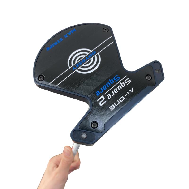 【中古】 オデッセイ Ai-ONE SQUARE 2 SQUARE MAX STRIPE 34in パター PT STROKE LAB 90 スチール写真 (フレックス余分の物) メンズ 成人男性用 右利き 右用 C序列付ける ゴルフ野球クラブ