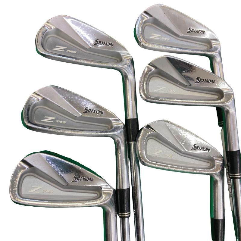 【中古】 ダンロップ SRIXON Z745 6S アイアンセット IR Dynamic Gold TOUR ISSUE Design Tuning(青) (フレックスS) メンズ 男性用 右利き 右用 Cランク ゴルフクラブ