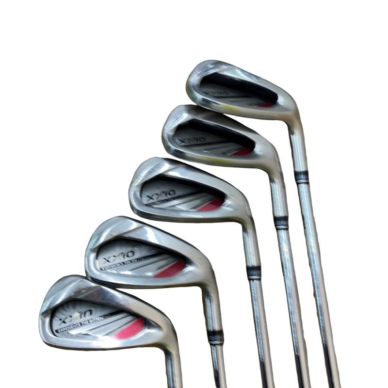【中古】 ダンロップ XXIO(2020) 5S(レッド) アイアンセット IR 純正特注シャフト (フレックスS) メンズ 男性用 右利き 右用 Cランク ゴルフクラブ