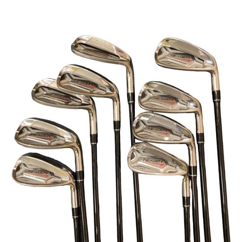 【中古】 ゴルフパートナー NEXGEN(2019) 9S アイアンセット IR NEXGEN E.I.F(BK) JI-895-8 (フレックスその他) メンズ 男性用 右利き 右用 Cランク ゴルフクラブ