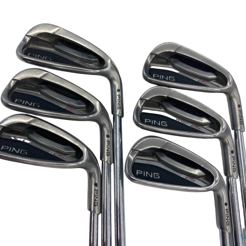 【中古】 ピン G25  6S アイアン書き割り IR リシャフト (フレックス余分の物) メンズ 成人男性用 右利き 右用 C序列付ける ゴルフ野球クラブ