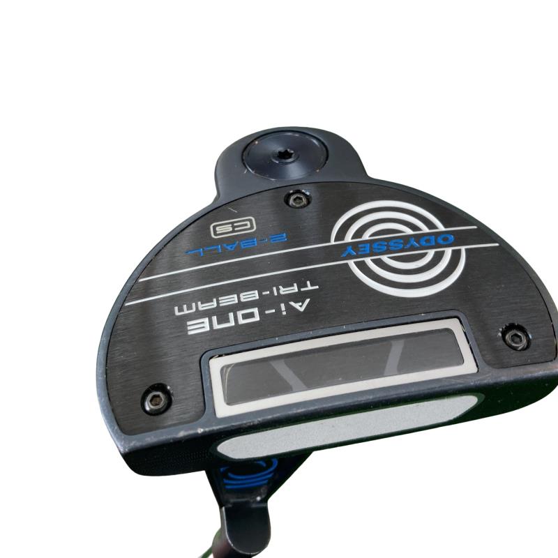 【中古】 オデッセイ Ai-ONE TRI-BEAM 2-BALL CS 34インチ パター PT STROKE LAB 90 スチール (フレックスその他) メンズ 男性用 右利き 右用 Cランク ゴルフクラブ