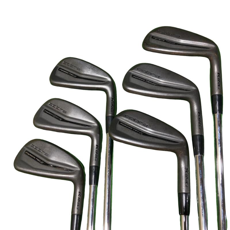 【中古】 コブラ KING FORGED TECx(2023) BLACK 6S アイアンセット IR Dynamic Gold 95 (フレックスS) メンズ 男性用 右利き 右用 Cランク ゴルフクラブ