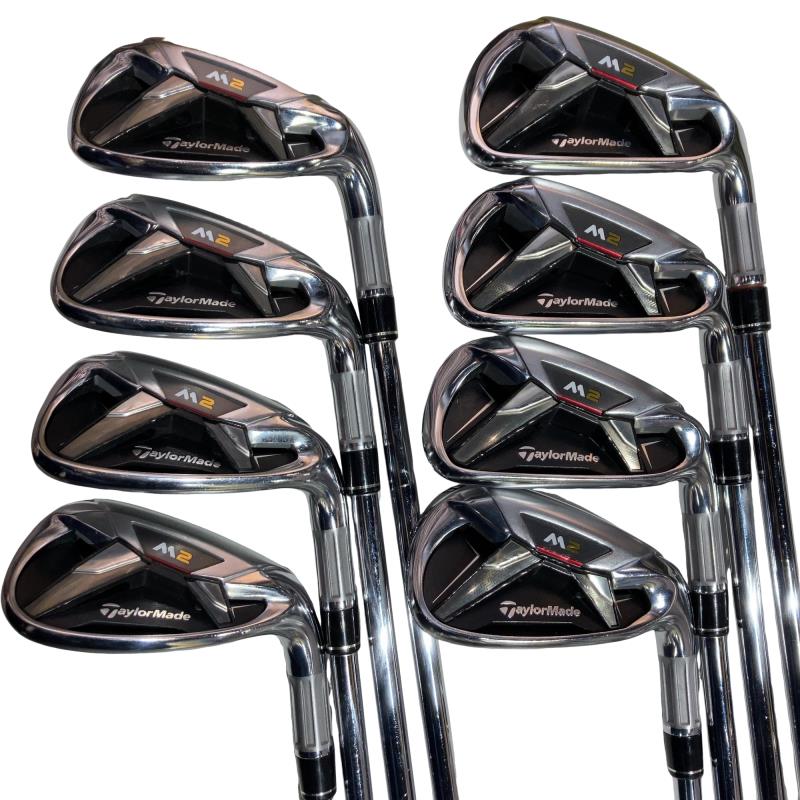 【中古】 テーラーメイド M2 8S アイアンセット IR RE-AX 90 STEEL JAPAN・SPEC(アイアン) (フレックスR) メンズ 男性用 右利き 右用 Cランク ゴルフクラブ