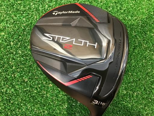 【中古】 テーラーメイド STEALTH2 3W フェアウェイウッド FW Tour AD CQ-6 (フレックスS) メンズ 男性用 右利き 右用 Cランク ゴルフクラブ