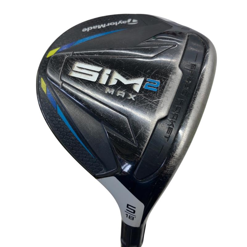 【中古】 テーラーメイド SIM2 MAX 5W フェアウェイウッド FW TENSEI BLUE TM50(SIM2 FW) (フレックスSR) メンズ 男性用 右利き 右用 Dランク ゴルフクラブ
