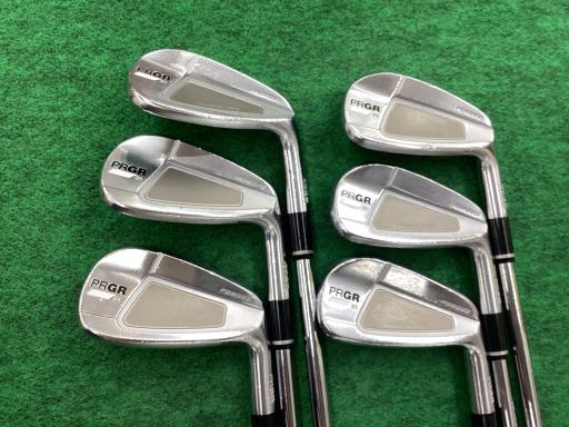 【中古】 プロギア PRGR 01 6S アイアンセット IR スペックスチールIII Ver.2 (フレックスS) メンズ 男性用 右利き 右用 Cランク ゴルフクラブ