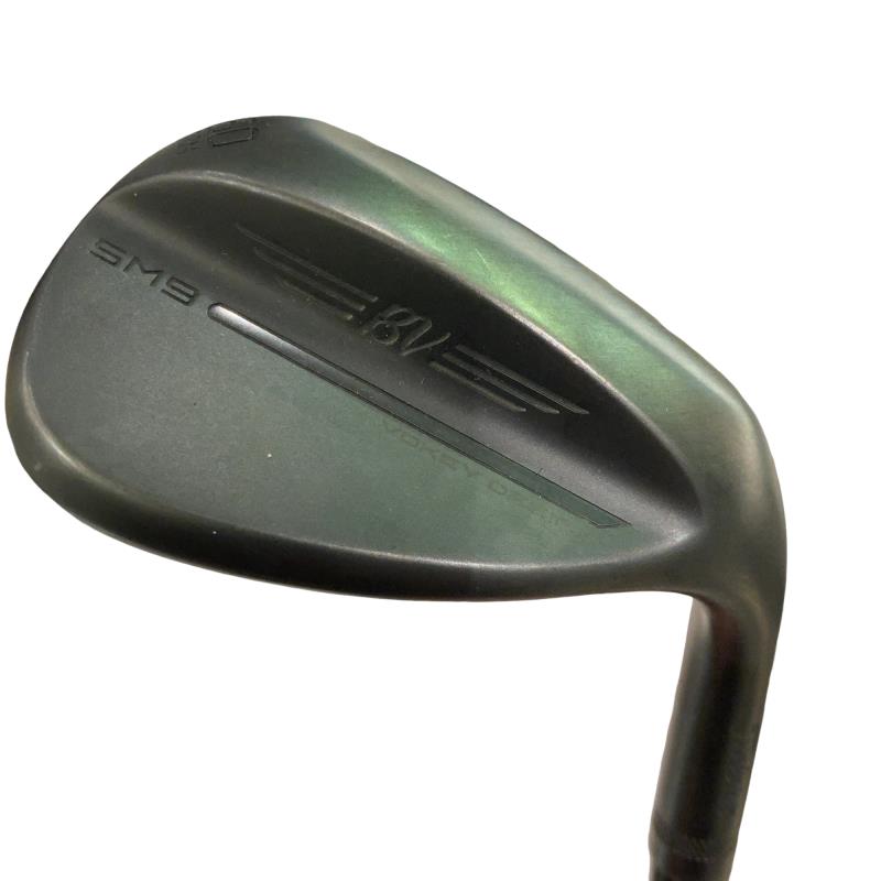 【中古】 タイトリスト VOKEY SPIN MILLED SM9 ジェットブラック 60°/08°M ウェッジ WG 純正特注シャフト (フレックスS) メンズ 男性用 右利き 右用 Cランク ゴルフクラブ