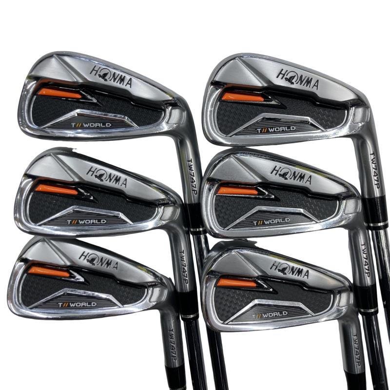【中古】 本間ゴルフ TOUR WORLD TW747P 6S アイアンセット IR NS PRO 950GH (フレックスS) メンズ 男性用 右利き 右用 Cランク ゴルフクラブ