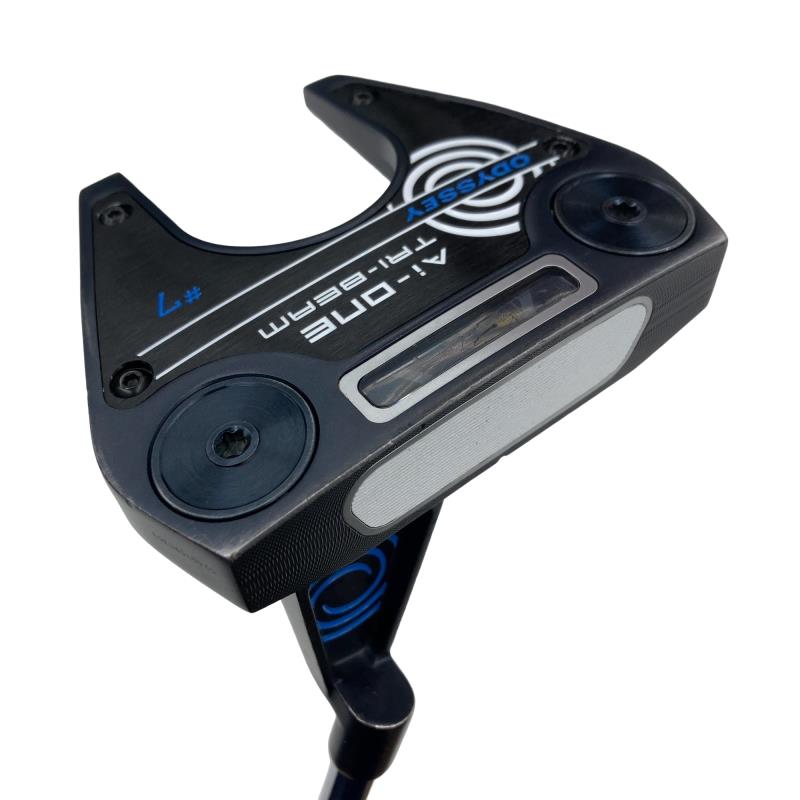 【中古】 オデッセイ Ai-ONE TRI-BEAM #7 32in パター PT STROKE LAB 90 スチール写真 (フレックス余分の物) メンズ 成人男性用 右利き 右用 C序列付ける ゴルフ野球クラブ