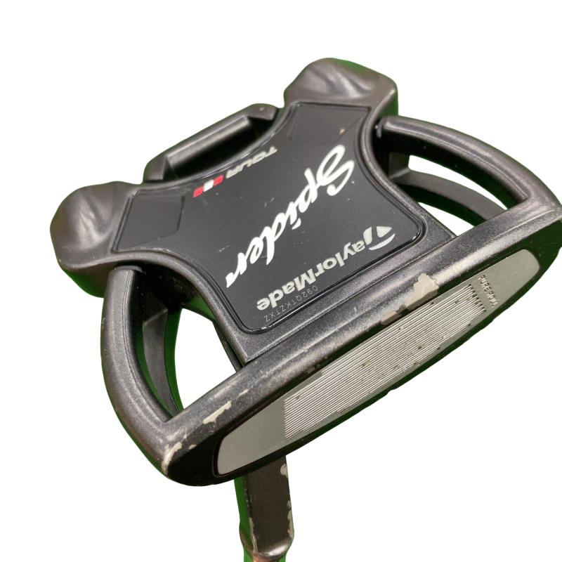 【中古】 テーラーメイド Spider Tour BLACK(2020)(サイトライン) ショートスラント 34インチ USA パター PT スチール (フレックスその他) メンズ 男性用 右利き 右用 Cランク ゴルフクラブ|ゴルフパートナー 中古クラブ店