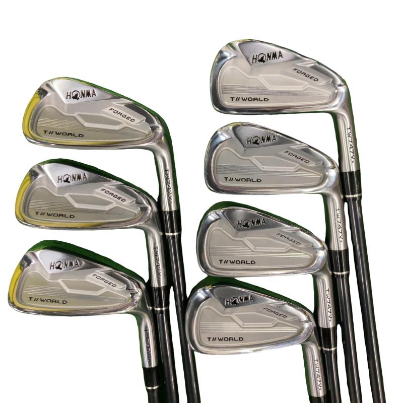 【中古】 本間ゴルフ TOUR WORLD TW747Vx 8S アイアンセット IR 純正特注シャフト (フレックスS) メンズ 男性用 右利き 右用 Cランク ゴルフクラブ