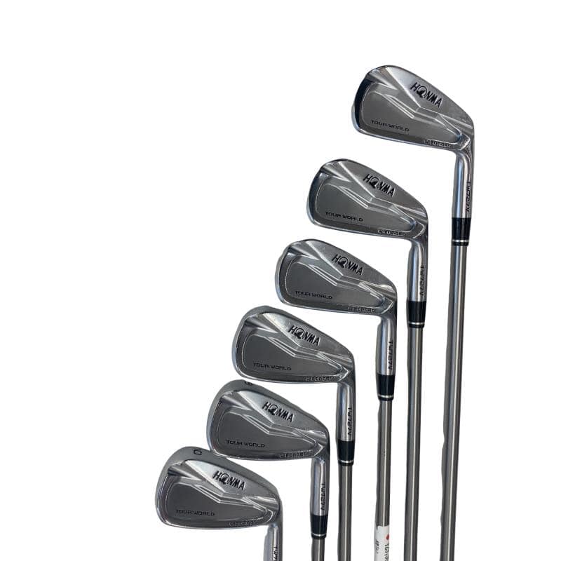 【中古】 本間ゴルフ TOUR WORLD TW727V FORGED 6S アイアンセット IR 純正特注シャフト (フレックスSR) メンズ 男性用 右利き 右用 Cランク ゴルフクラブ