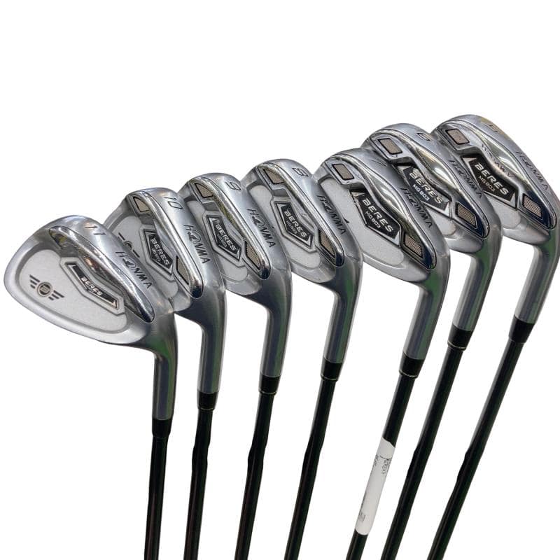【中古】 本間ゴルフ BERES MG803 8S アイアンセット IR 純正特注シャフト (フレックスR) メンズ 男性用 右利き 右用 Cランク ゴルフクラブ