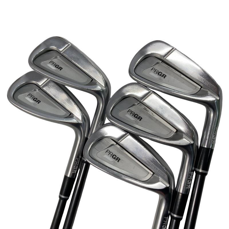 【中古】 プロギア PRGR 02 5S アイアンセット IR Diamana FOR PRGR(2020 IR) (フレックスR) メンズ 男性用 右利き 右用 Cランク ゴルフクラブ