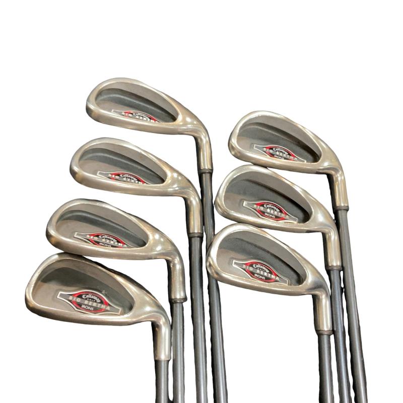 【中古】 キャロウェイ BIG BERTHA IRONS(2002)  8S アイアン書き割り IR BIG BERTHA AM/AT (フレックスS) メンズ 成人男性用 右利き 右用 C序列付ける ゴルフ野球クラブ